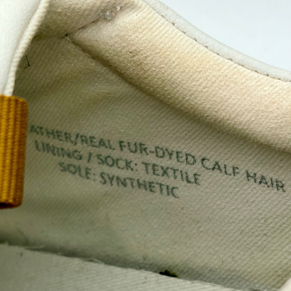 Madewell MWL Cloudlift Sneakers Womens 8.5 Animal Print Calf Hair Cream‎ Leather - Picture 10 of 11